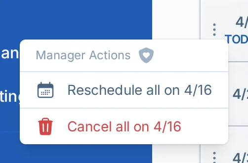 Cancel all matches on one date in pickled.love, a pickleball scheduling app for rec leagues